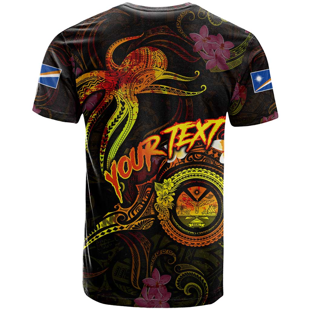 Marshall Islands T Shirt Octopus Plumeria Polynesian Tattoo DT02 - Polynesian Pride