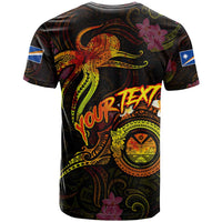 Marshall Islands T Shirt Octopus Plumeria Polynesian Tattoo DT02 - Polynesian Pride