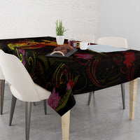 Marshall Islands Tablecloth Octopus Plumeria Polynesian Tattoo
