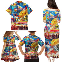 Custom The Philippines 126th Independence Anniversary Family Matching Puletasi and Hawaiian Shirt Art Style DT02 - Polynesian Pride