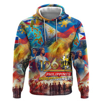 Custom The Philippines 126th Independence Anniversary Hoodie Art Style DT02 Pullover Hoodie Art - Polynesian Pride