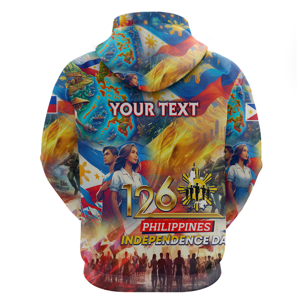 Custom The Philippines 126th Independence Anniversary Hoodie Art Style DT02 - Polynesian Pride