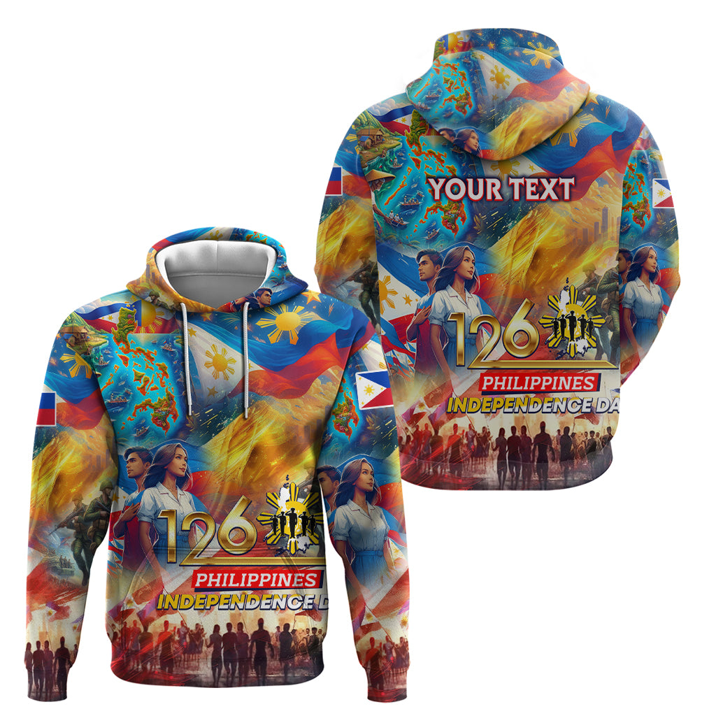 Custom The Philippines 126th Independence Anniversary Hoodie Art Style DT02 - Polynesian Pride