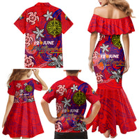 Personalized Philippines 12 June Independence Day Family Matching Mermaid Dress and Hawaiian Shirt Polynesian Turtle Plumeria DT02 - Polynesian Pride