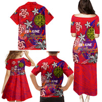 Personalized Philippines 12 June Independence Day Family Matching Puletasi and Hawaiian Shirt Polynesian Turtle Plumeria DT02 - Polynesian Pride