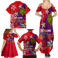 Personalized Philippines 12 June Independence Day Family Matching Summer Maxi Dress and Hawaiian Shirt Polynesian Turtle Plumeria DT02 - Polynesian Pride