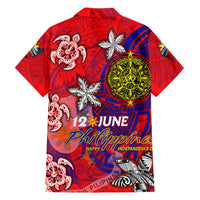 Personalized Philippines 12 June Independence Day Family Matching Summer Maxi Dress and Hawaiian Shirt Polynesian Turtle Plumeria DT02 - Polynesian Pride