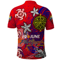 Personalized Philippines 12 June Independence Day Polo Shirt Polynesian Turtle Plumeria DT02 - Polynesian Pride