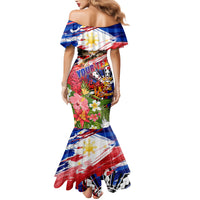 Personalized Philippines Independence Day Family Matching Mermaid Dress and Hawaiian Shirt Polynesia Filipinas Eagle Hibiscus DT02 - Polynesian Pride