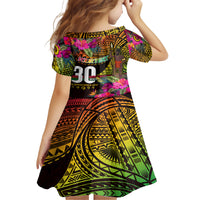 Personalised Vanuatu Independence Day 30 July Family Matching Short Sleeve Bodycon Dress and Hawaiian Shirt Hibiscus Polynesian Pattern DT02 - Polynesian Pride