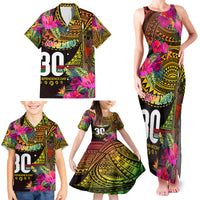 Personalised Vanuatu Independence Day 30 July Family Matching Tank Maxi Dress and Hawaiian Shirt Hibiscus Polynesian Pattern DT02 - Polynesian Pride