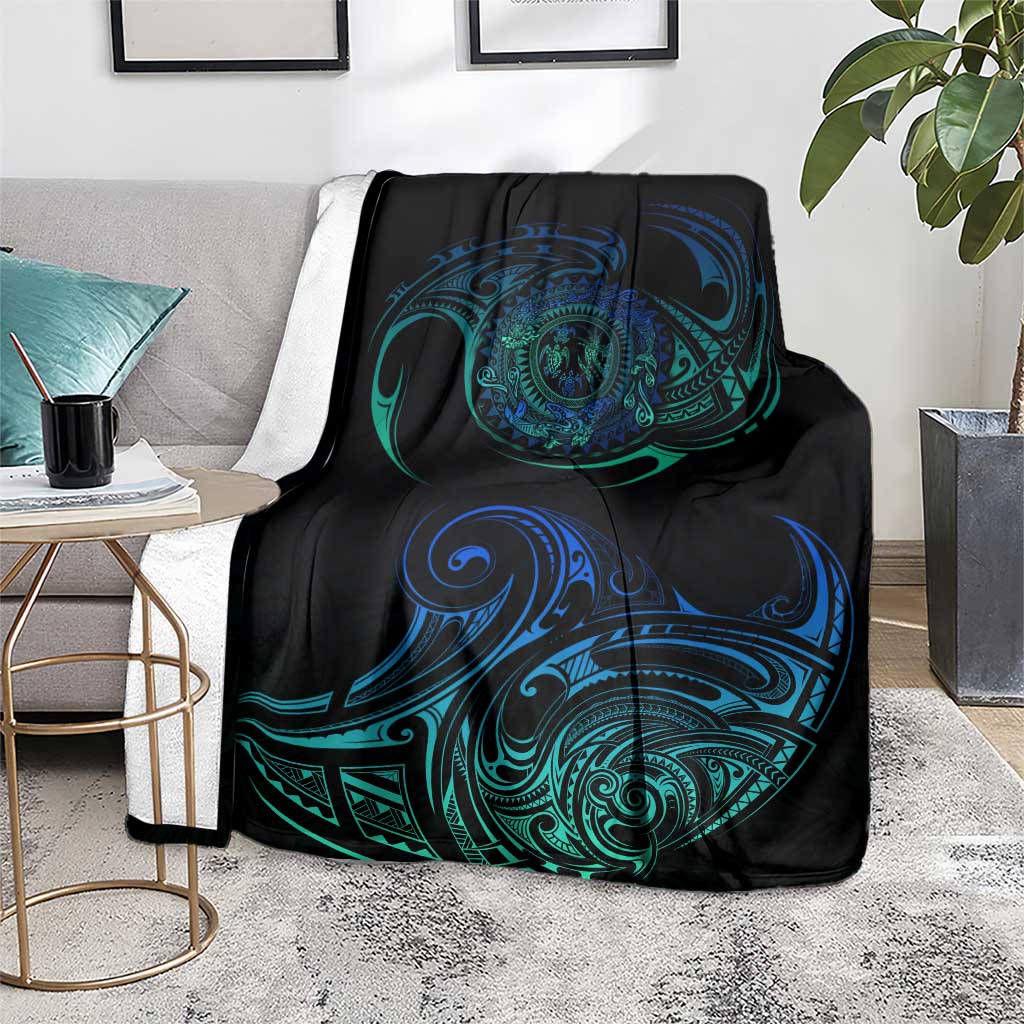 Sea Animal Polynesia Blanket Polynesian Pattern