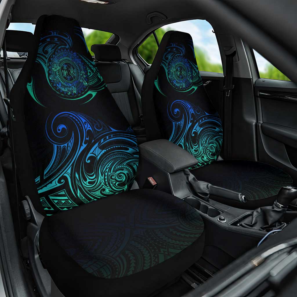 Sea Animal Polynesia Car Seat Cover Polynesian Pattern DT02 One Size Black - Polynesian Pride