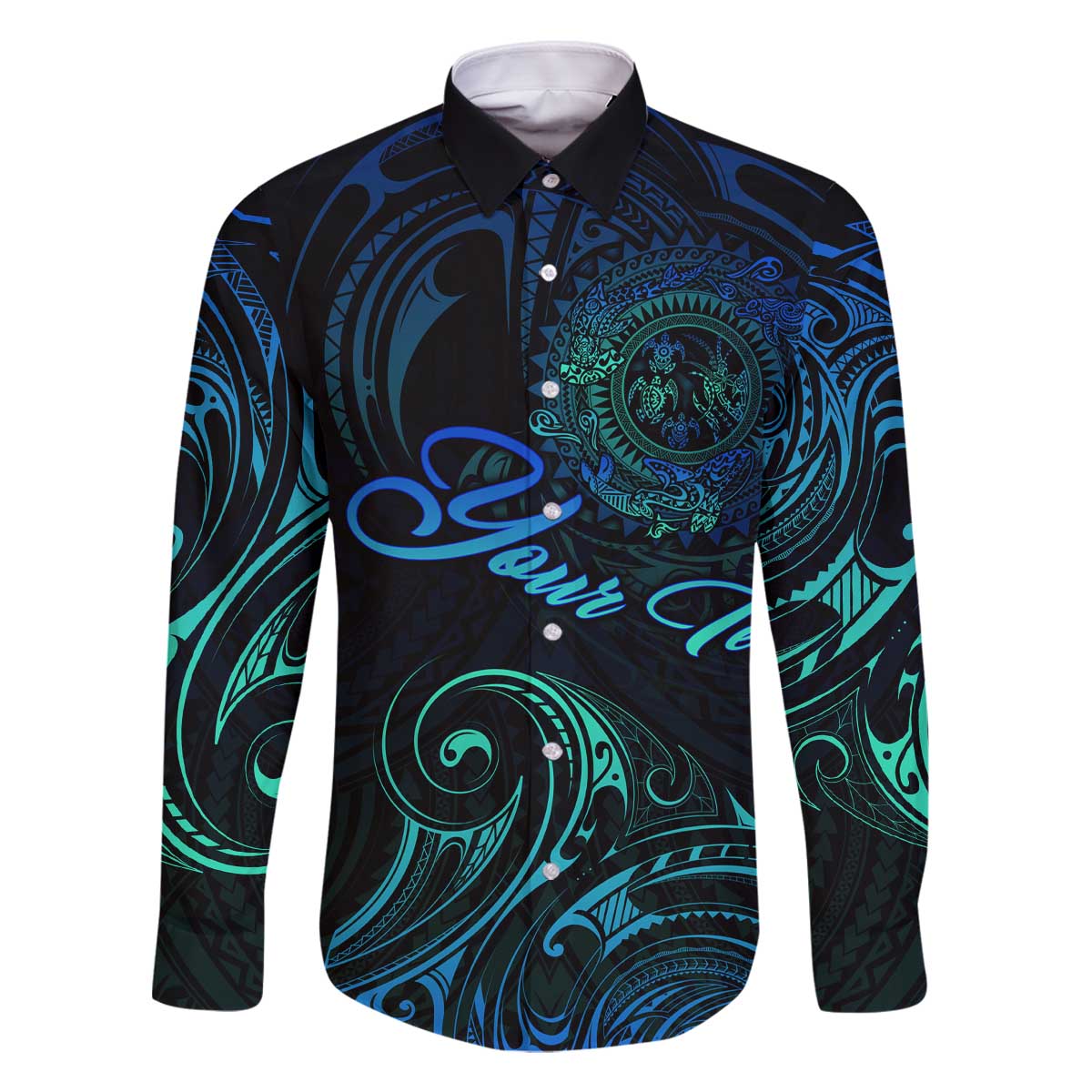 Sea Animal Polynesia Family Matching Off Shoulder Short Dress and Hawaiian Shirt Polynesian Pattern