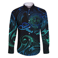 Sea Animal Polynesia Family Matching Off Shoulder Short Dress and Hawaiian Shirt Polynesian Pattern