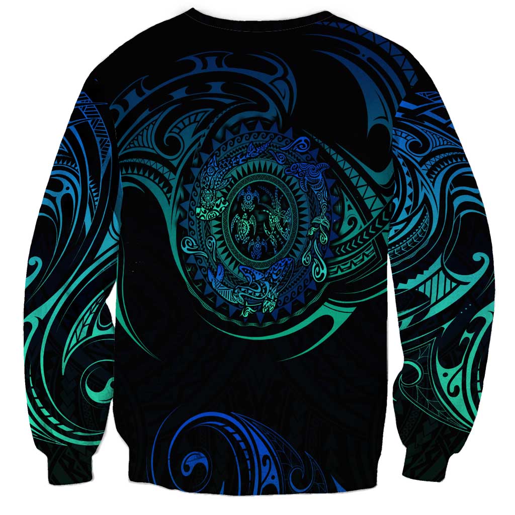 Sea Animal Polynesia Sweatshirt Polynesian Pattern