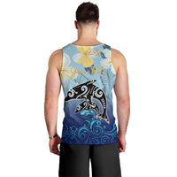 Mother And Baby Dolphins Men Tank Top Hawaii Hibiscus DT02 - Polynesian Pride