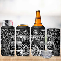 All Black 4 in 1 Can Cooler Tumbler New Zealand Rugby Mascot Maori DT02 - Polynesian Pride