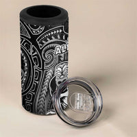 All Black 4 in 1 Can Cooler Tumbler New Zealand Rugby Mascot Maori DT02 - Polynesian Pride