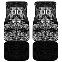 All Black Car Mats New Zealand Rugby Mascot Maori DT02 - Polynesian Pride