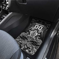 All Black Car Mats New Zealand Rugby Mascot Maori DT02 - Polynesian Pride