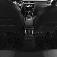 All Black Car Mats New Zealand Rugby Mascot Maori DT02 Set 2pcs - Back Black - Polynesian Pride