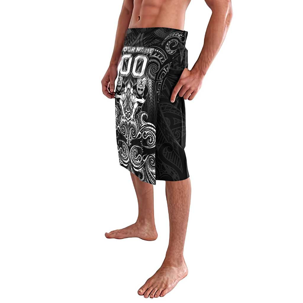 Personalized All Black Lavalava New Zealand Rugby Mascot Maori