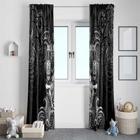All Black Window Curtain New Zealand Rugby Mascot Maori