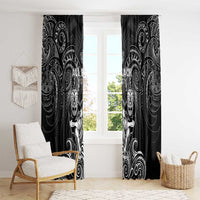All Black Window Curtain New Zealand Rugby Mascot Maori