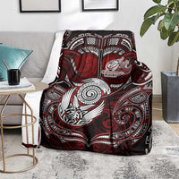 New Zealand Aotearoa Rugby Blanket Maori Fern Tattoo Art DT02 - Polynesian Pride