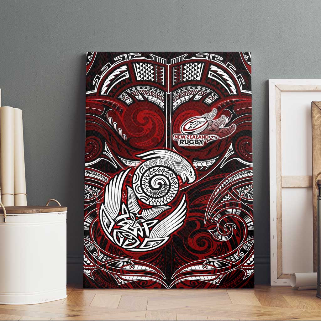 New Zealand Aotearoa Rugby Canvas Wall Art Maori Fern Tattoo Art DT02 - Polynesian Pride