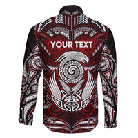 Personalized New Zealand Aotearoa Rugby Family Matching Short Sleeve Bodycon Dress and Hawaiian Shirt Maori Fern Tattoo Art DT02 - Polynesian Pride