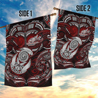 New Zealand Aotearoa Rugby Garden Flag Maori Fern Tattoo Art DT02 - Polynesian Pride