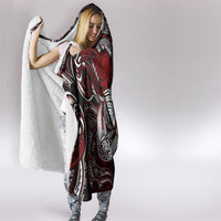 New Zealand Aotearoa Rugby Hooded Blanket Maori Fern Tattoo Art DT02 - Polynesian Pride