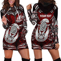 Personalized New Zealand Aotearoa Rugby Hoodie Dress Maori Fern Tattoo Art DT02 - Polynesian Pride