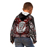 Personalized New Zealand Aotearoa Rugby Kid Hoodie Maori Fern Tattoo Art DT02 - Polynesian Pride