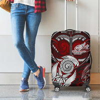 New Zealand Aotearoa Rugby Luggage Cover Maori Fern Tattoo Art