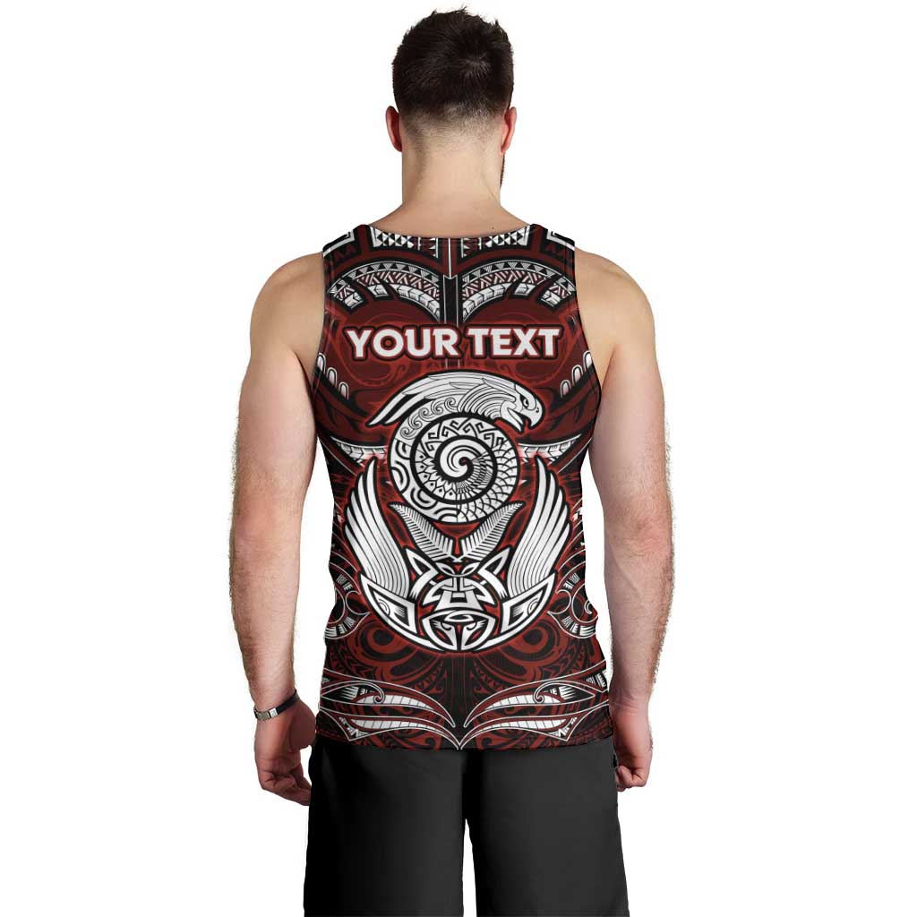 Personalized New Zealand Aotearoa Rugby Men Tank Top Maori Fern Tattoo Art DT02 - Polynesian Pride
