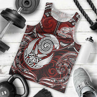 Personalized New Zealand Aotearoa Rugby Men Tank Top Maori Fern Tattoo Art DT02 - Polynesian Pride