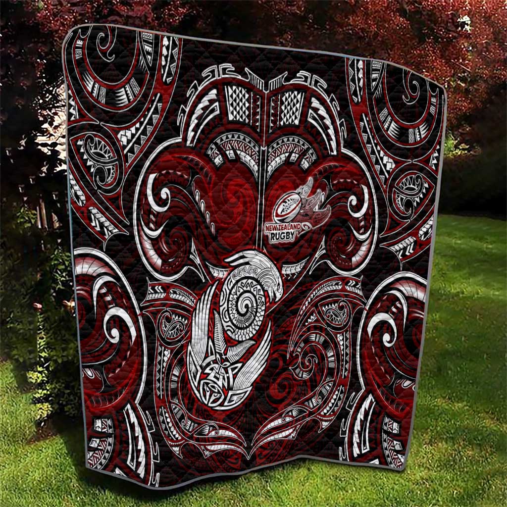 New Zealand Aotearoa Rugby Quilt Maori Fern Tattoo Art DT02 - Polynesian Pride