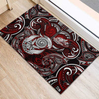 New Zealand Aotearoa Rugby Rubber Doormat Maori Fern Tattoo Art DT02 - Polynesian Pride
