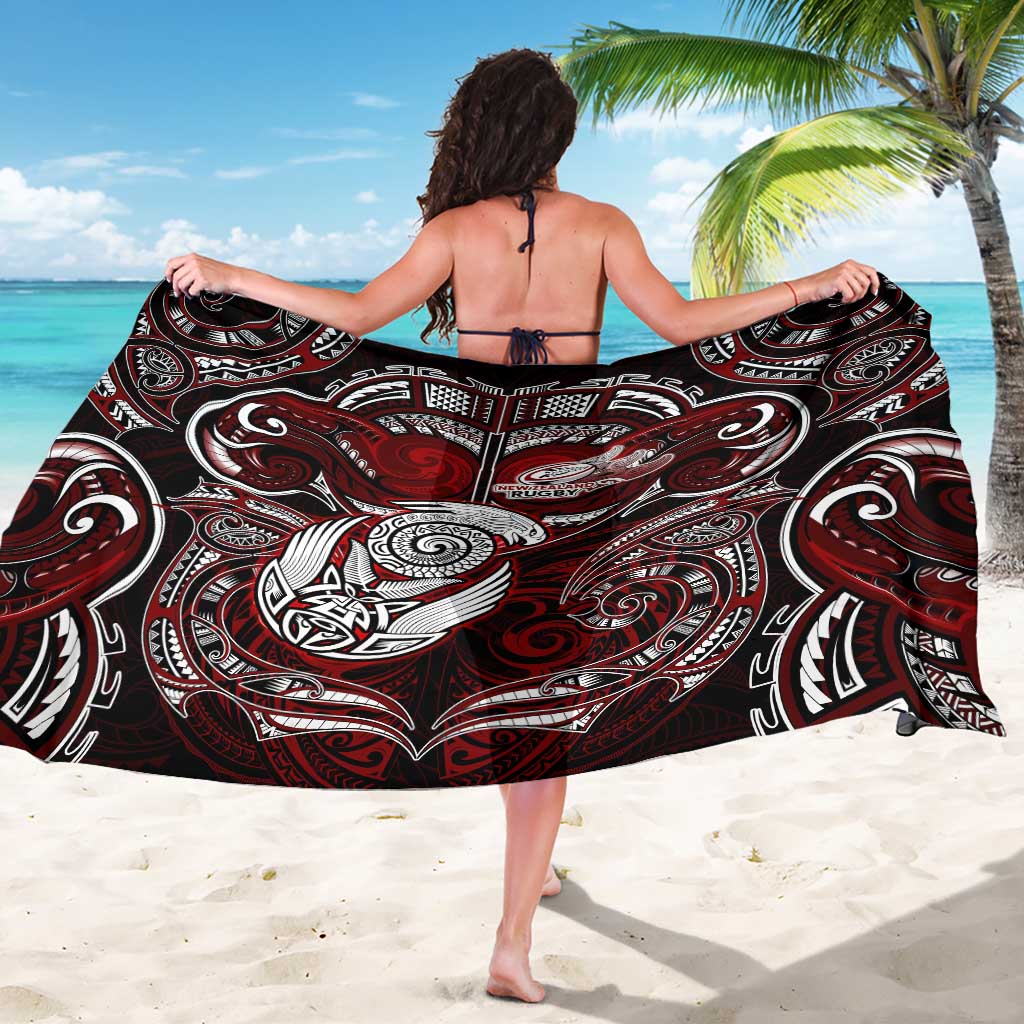New Zealand Aotearoa Rugby Sarong Maori Fern Tattoo Art DT02 - Polynesian Pride