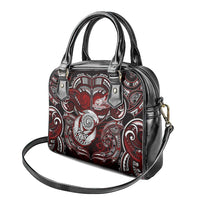 New Zealand Aotearoa Rugby Shoulder Handbag Maori Fern Tattoo Art DT02 - Polynesian Pride