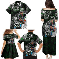 Personalized NZ Aotearoa Rugby Family Matching Puletasi and Hawaiian Shirt New Zealand Silver Fern DT02 - Polynesian Pride