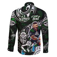 Personalized NZ Aotearoa Rugby Family Matching Puletasi and Hawaiian Shirt New Zealand Silver Fern DT02 - Polynesian Pride