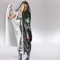 NZ Aotearoa Rugby Hooded Blanket New Zealand Silver Fern DT02 - Polynesian Pride