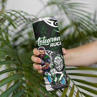 NZ Aotearoa Rugby Skinny Tumbler New Zealand Silver Fern DT02 - Polynesian Pride