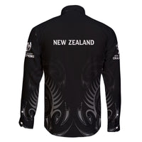 New Zealand Family Matching Off Shoulder Maxi Dress and Hawaiian Shirt Rugby 2023 Champions Black DT02 - Polynesian Pride