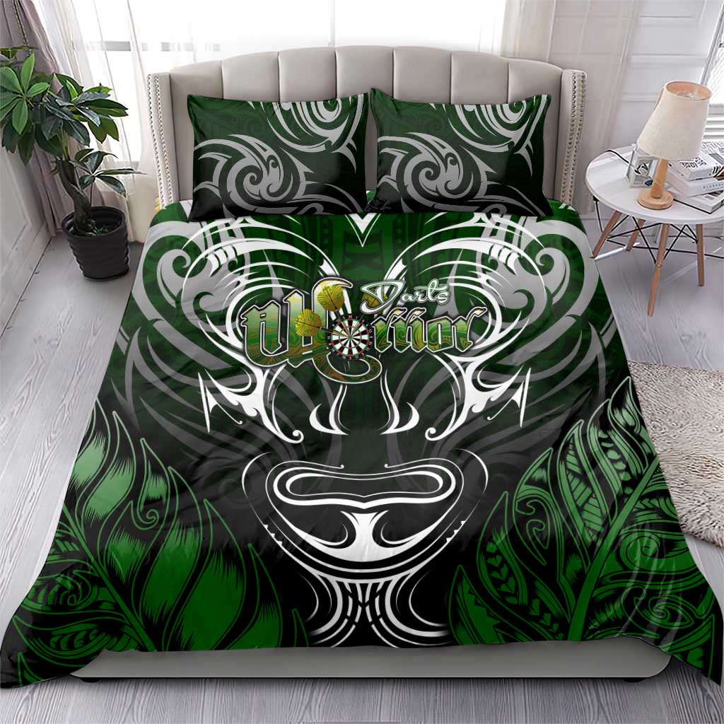 Warriors Maori Darts Bedding Set New Zealand Darts Silver Fern