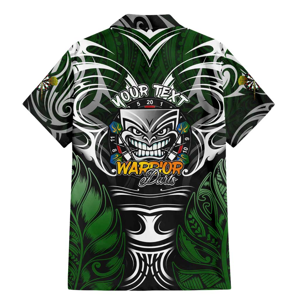 Personalised Warriors Maori Darts Family Matching Mermaid Dress and Hawaiian Shirt New Zealand Darts Silver Fern DT02 - Polynesian Pride